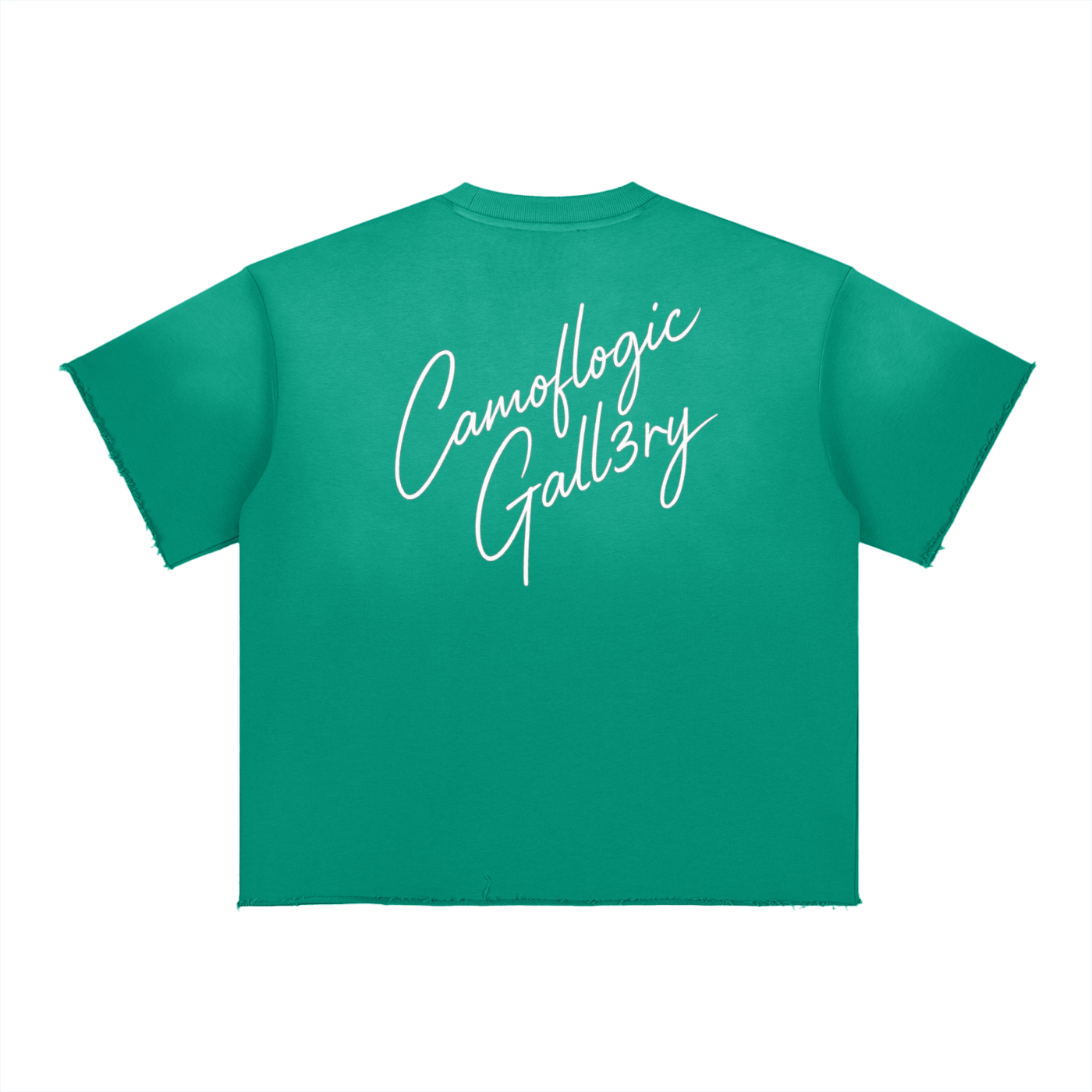Grape Camoflogic Star Sun Fade Raw Edge T-Shirt
