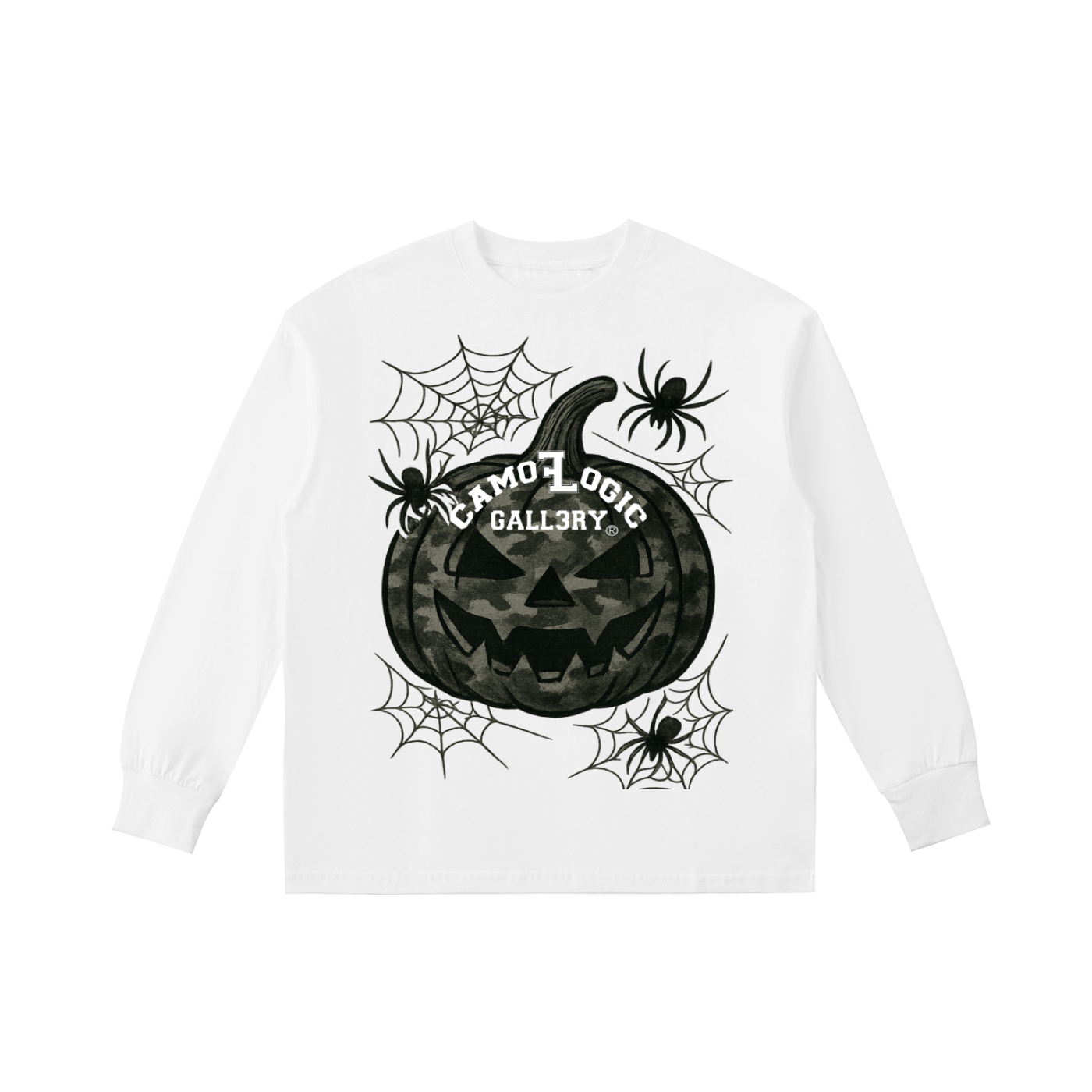 Camoflogic Gall3ry Halloween Kids' Quick-Dry Cotton Long-Sleeve Tee
