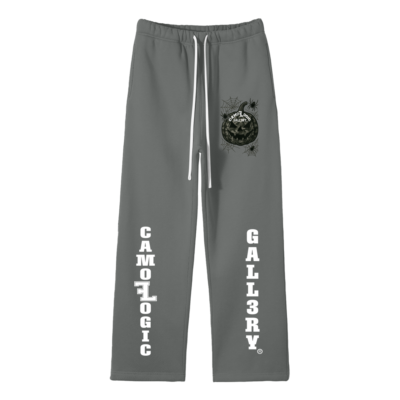 Camoflogic pumpkin Unisex Solid Color Fleece Straight Leg Pants
