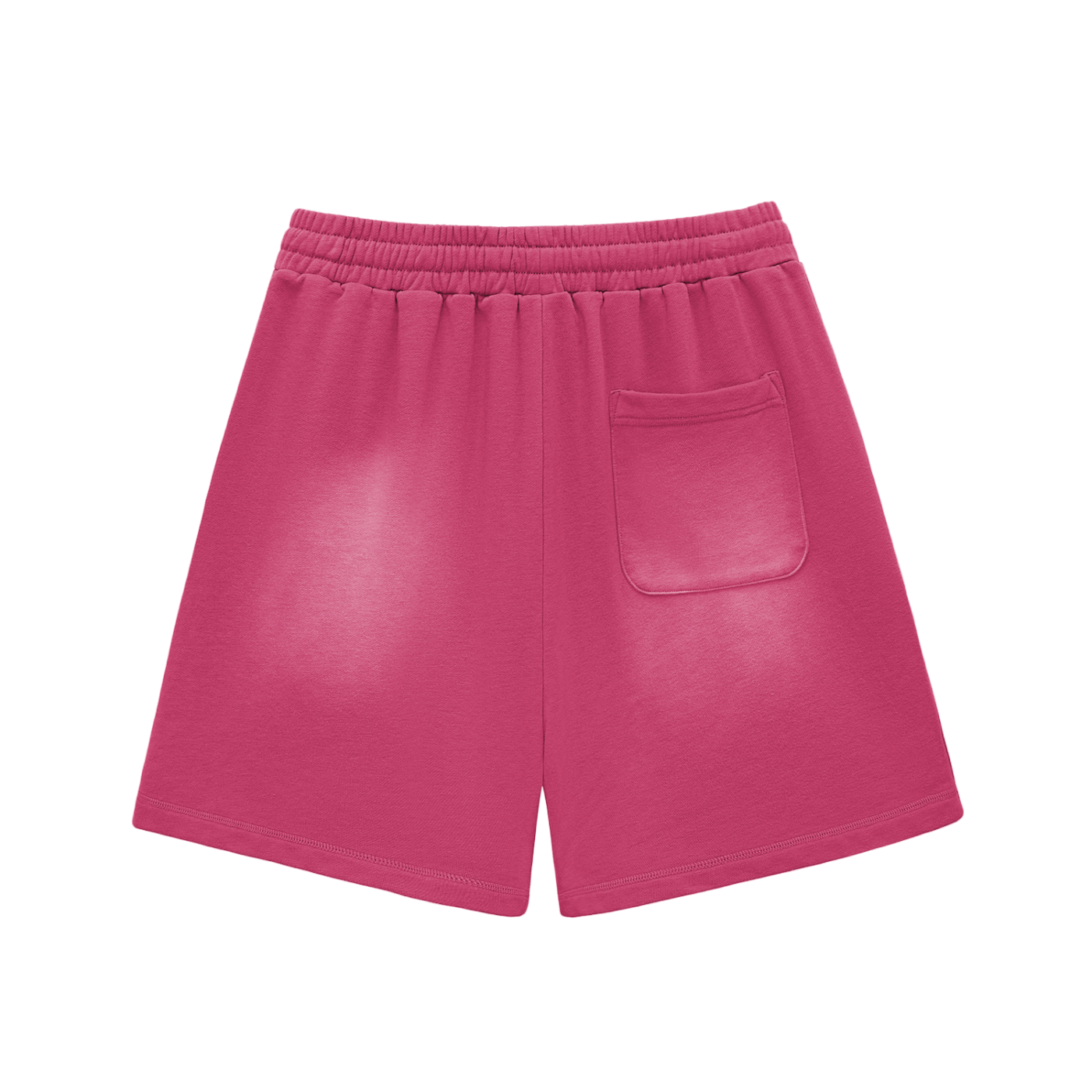 Grey Camoflogic Star Sun Fade Raw Edge Cotton Shorts
