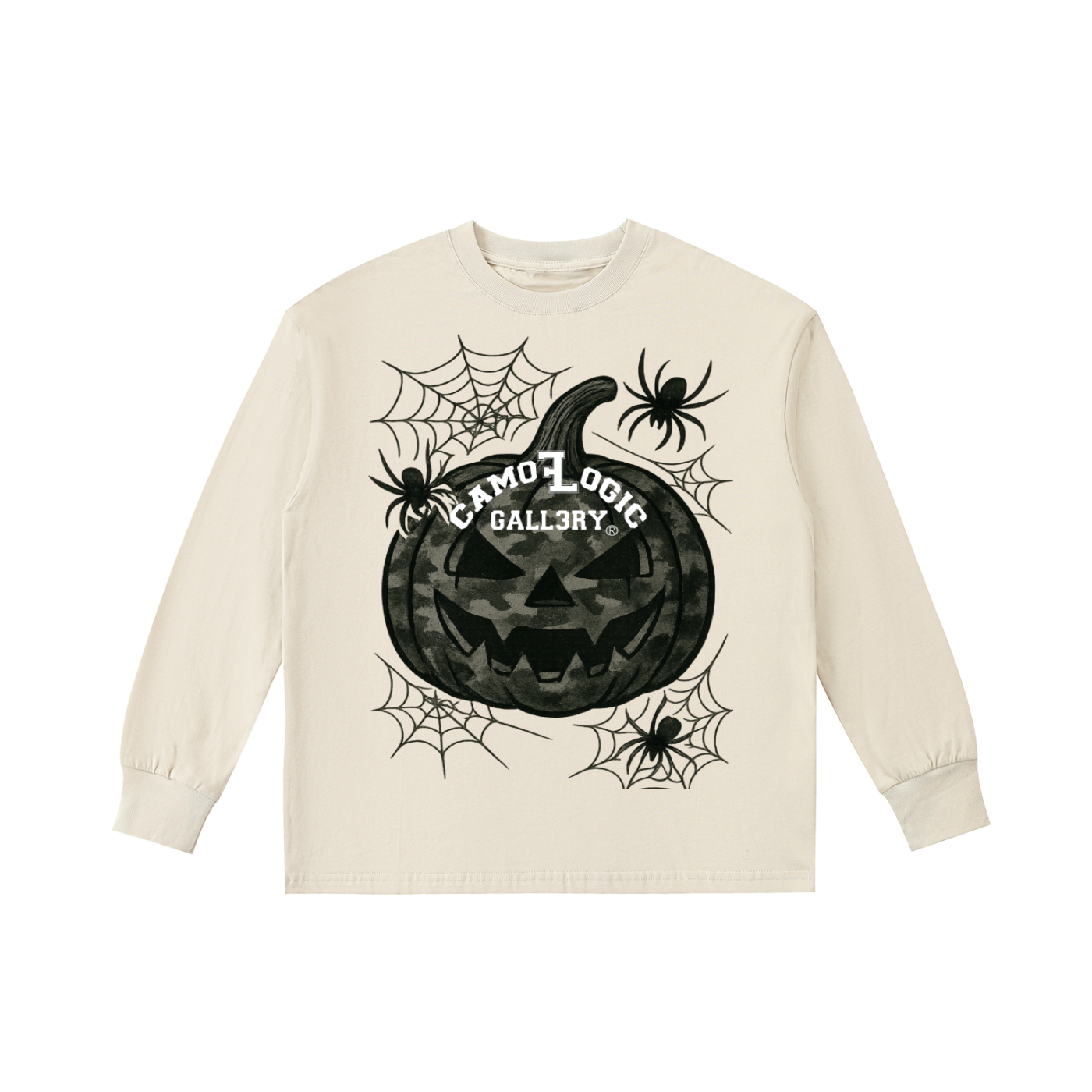 Camoflogic Gall3ry Halloween Kids' Quick-Dry Cotton Long-Sleeve Tee