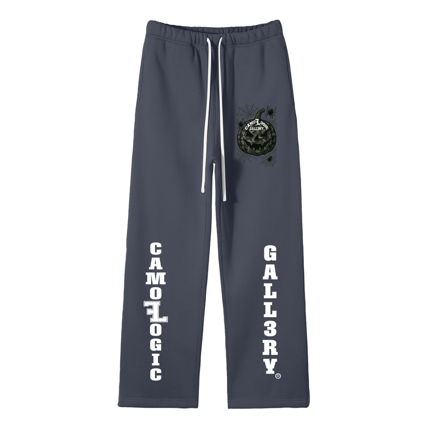 Camoflogic pumpkin Unisex Solid Color Fleece Straight Leg Pants