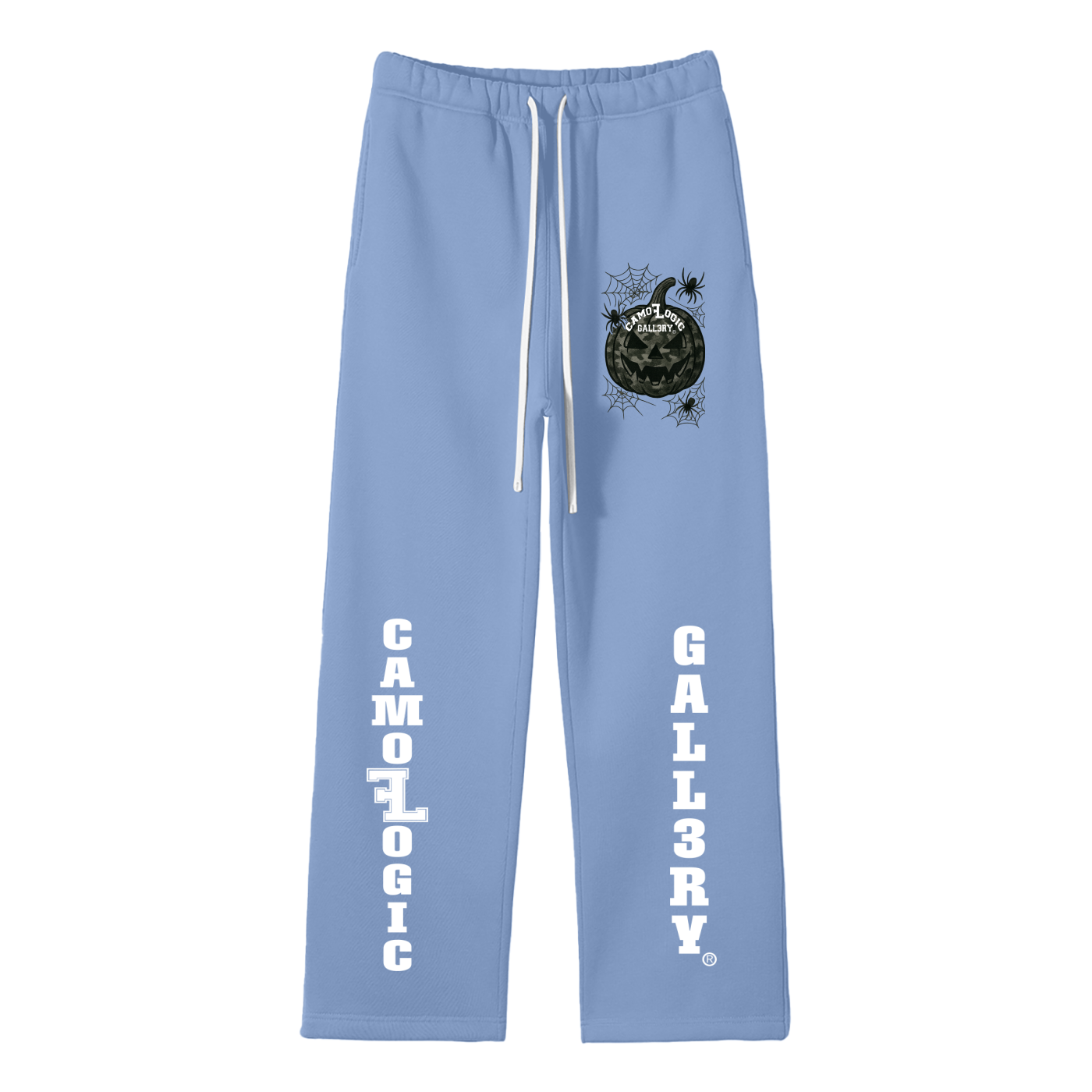 Camoflogic pumpkin Unisex Solid Color Fleece Straight Leg Pants