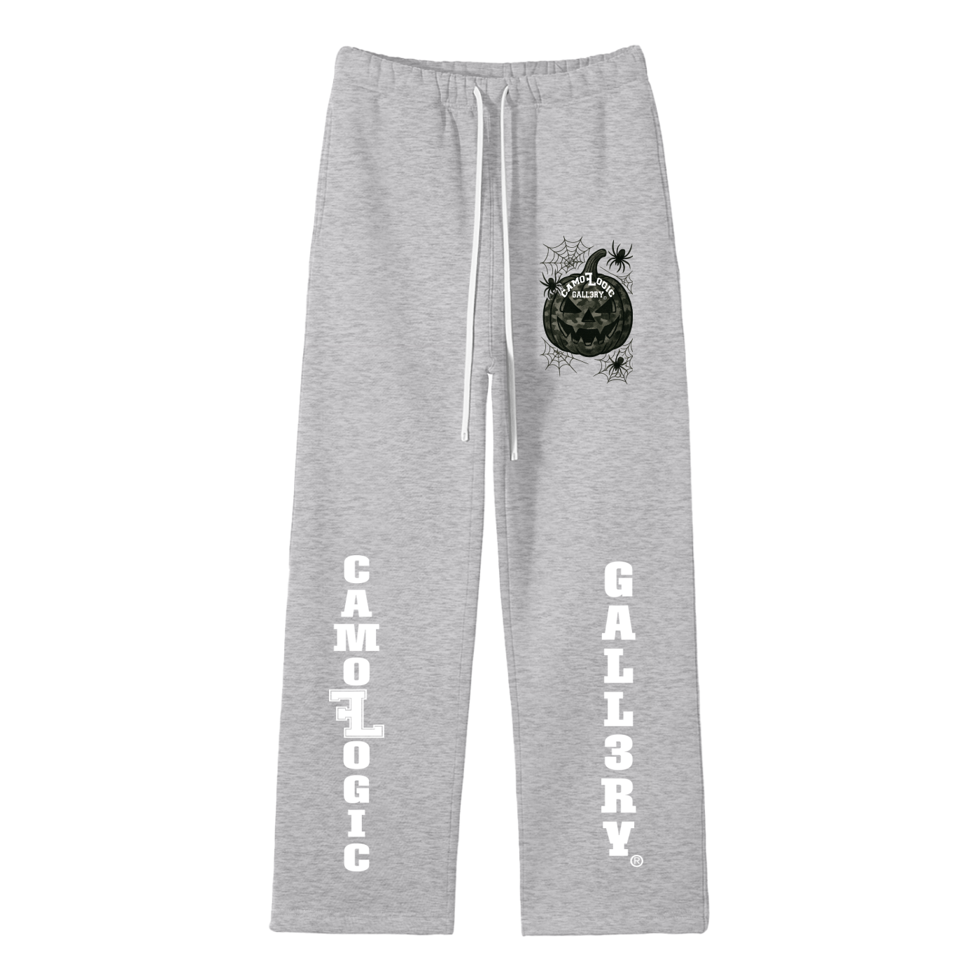 Camoflogic pumpkin Unisex Solid Color Fleece Straight Leg Pants