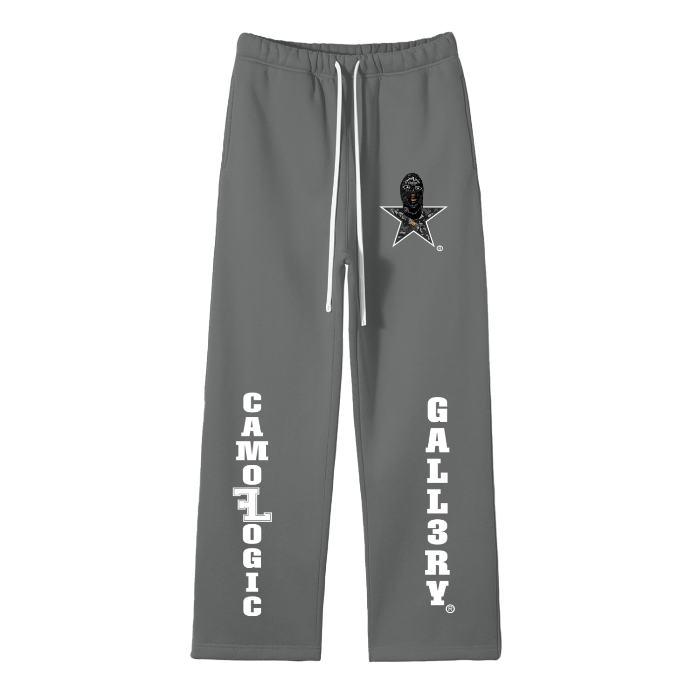 Camoflogic Gall3ry Unisex Solid Color Fleece Straight Leg Pants