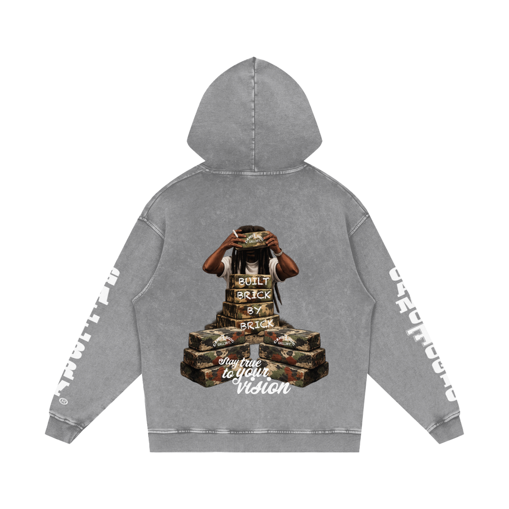 Camo G Snow Washed Loose Cotton Hoodie