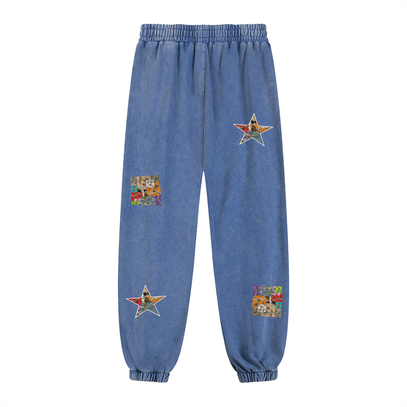 Multi Camoflogic Snow Wash Heavyweight Jogged Sweatpants