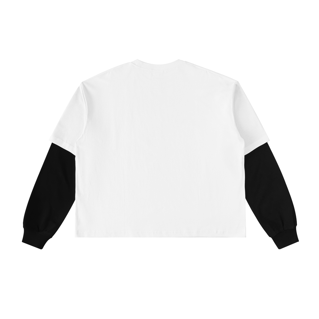 CAMOFLOGIC BALLER Layered Contrast Sleeve Cotton T-Shirt