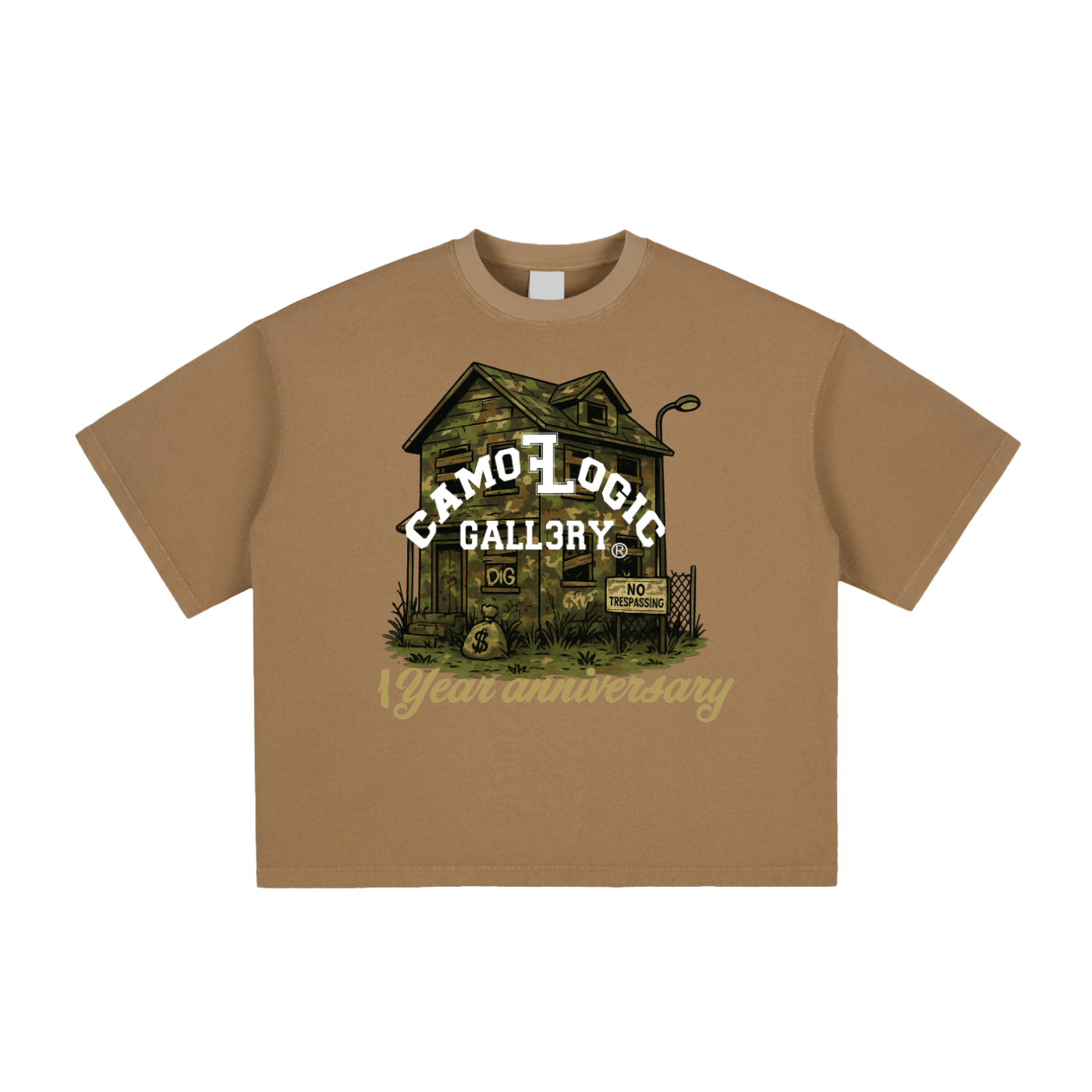 1 year anniversary CAMOFLOGIC Vintage Washed Boxy T-Shirt