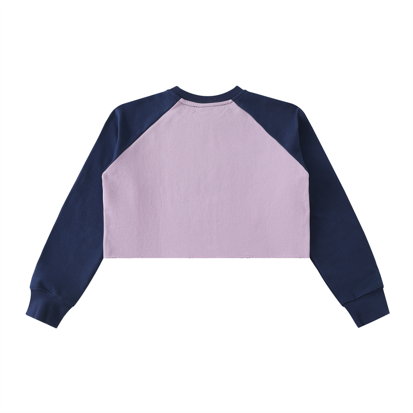 Female Camoflogic Gall3ry Raw-Hem Color-Block Raglan Crop Sweatshirt