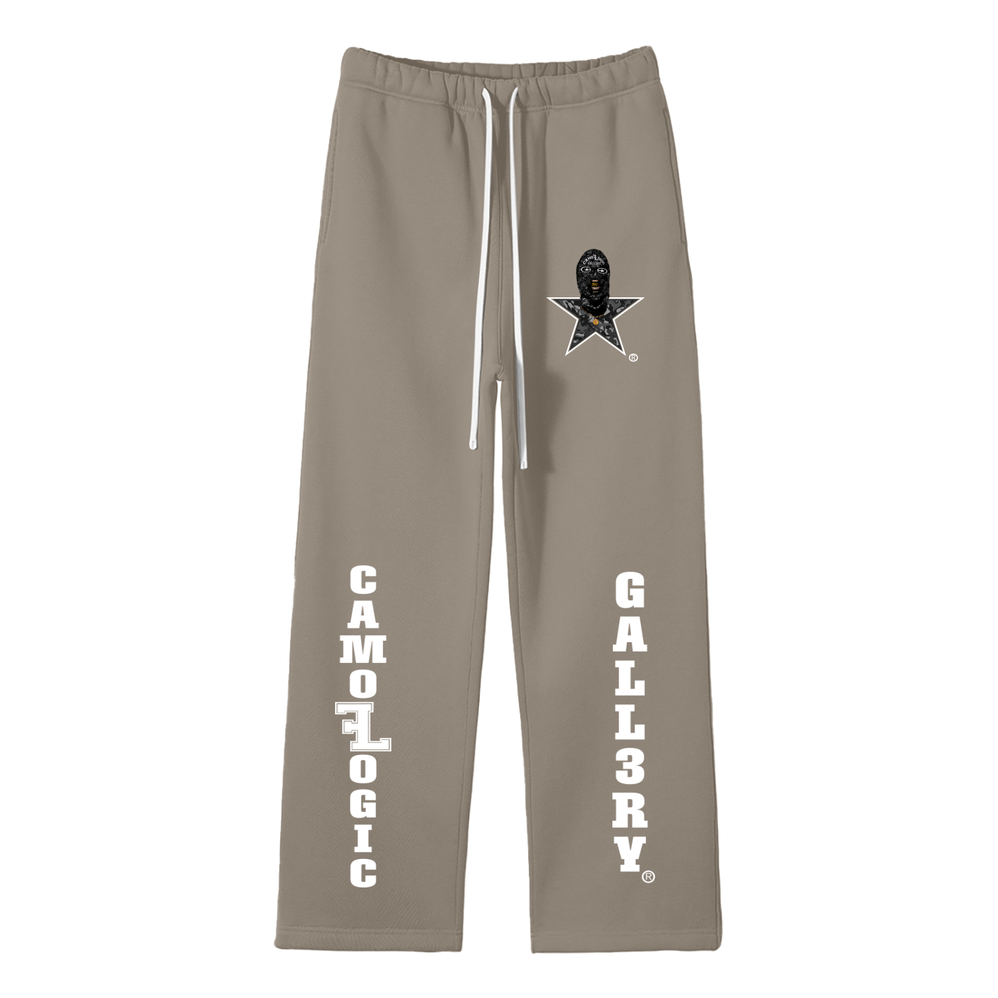 Camoflogic Gall3ry Unisex Solid Color Fleece Straight Leg Pants