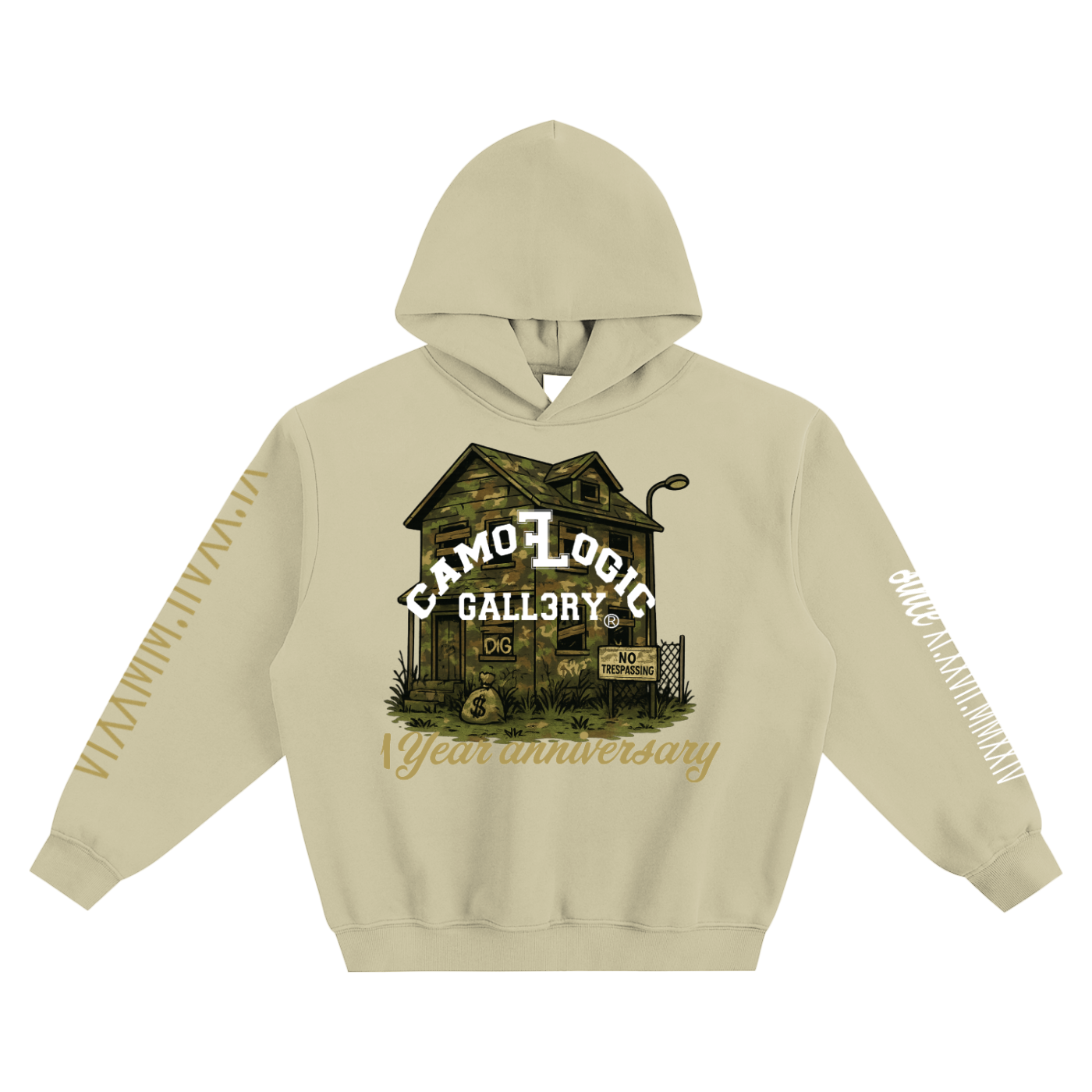 1 year CAMOFLOGIC Fleeced Boxy Hoodie