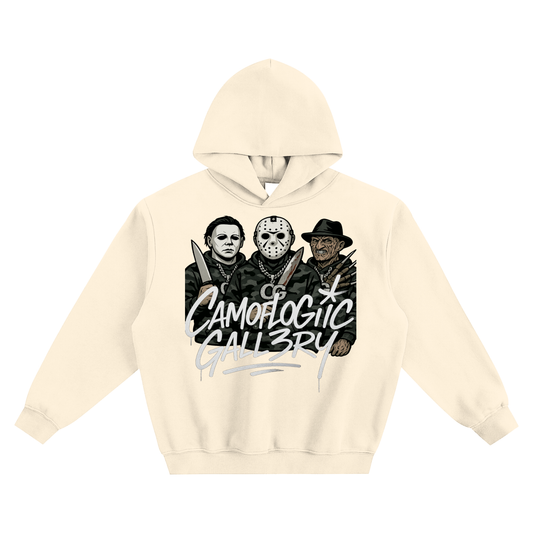 Halloween CG team Fleeced Boxy Hoodie