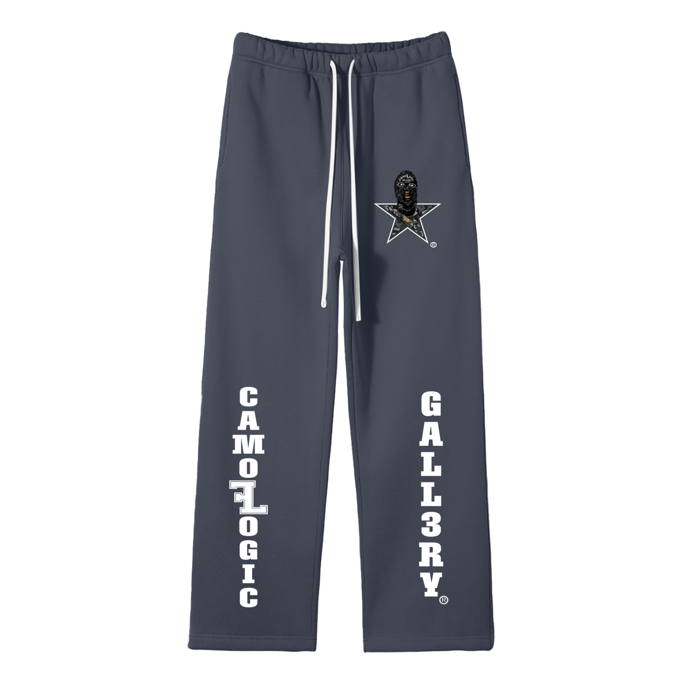 Camoflogic Gall3ry Unisex Solid Color Fleece Straight Leg Pants