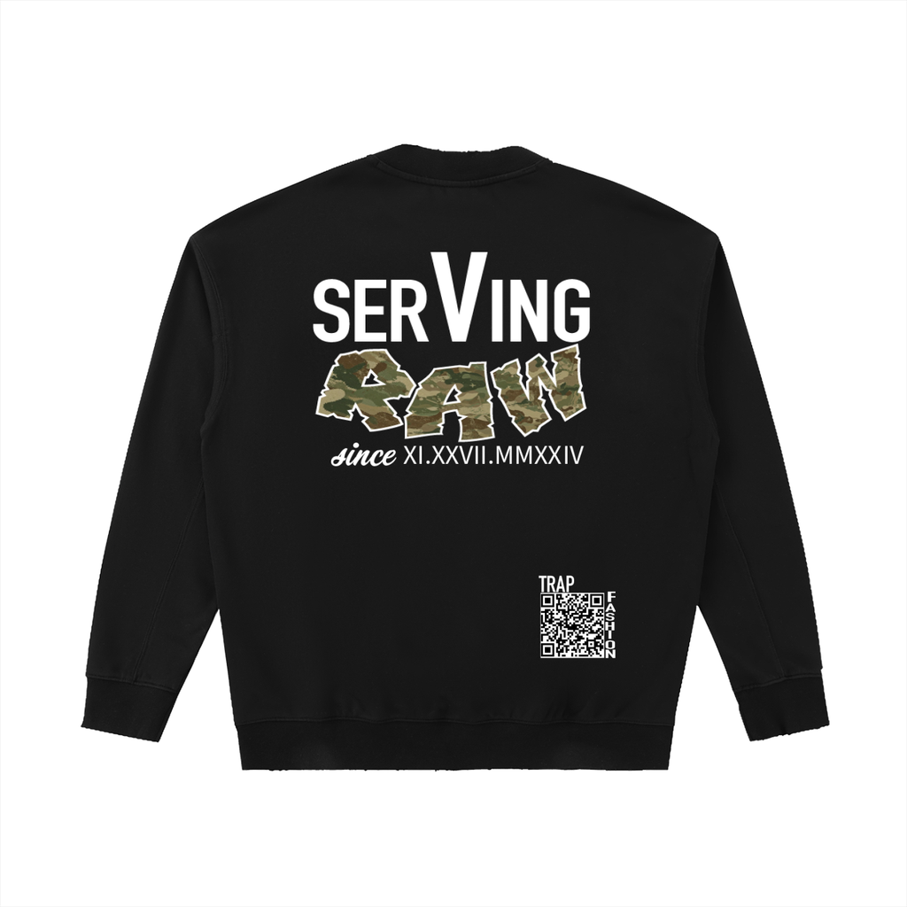 1year anniversary Camoflogic Gall3ryDrop Shoulder Crewneck Sweatshirt