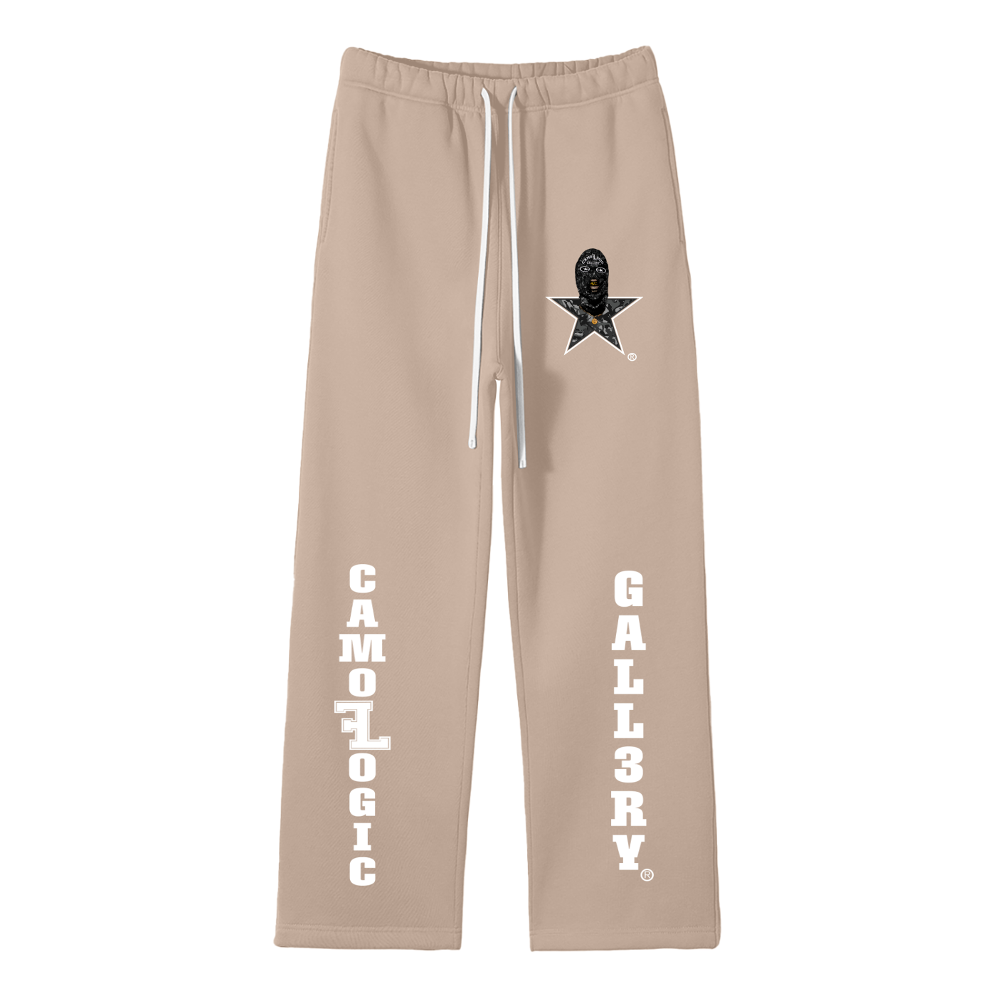 Camoflogic Gall3ry Unisex Solid Color Fleece Straight Leg Pants