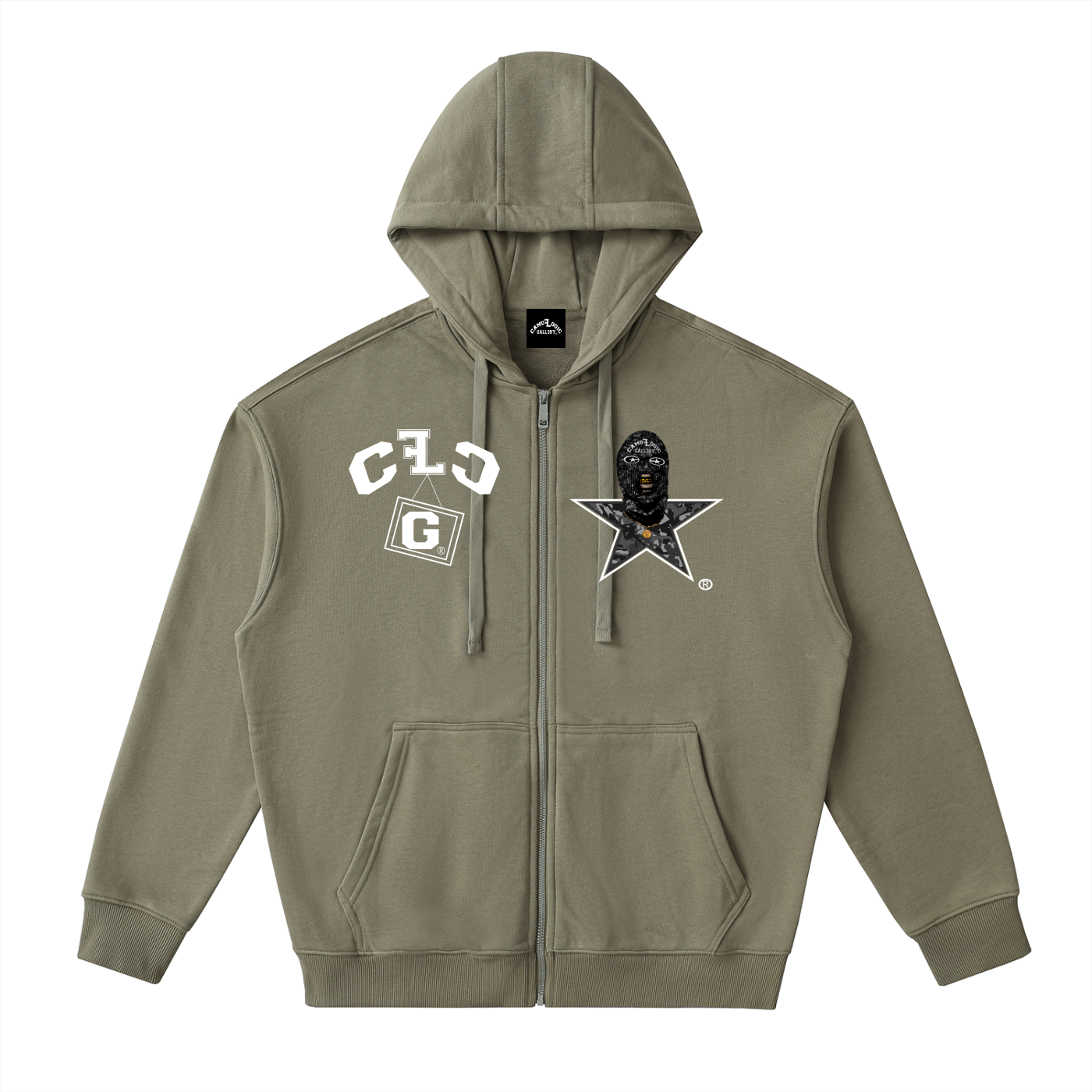 CG Star Playa Drop-Shoulder Zip Up Hoodie
