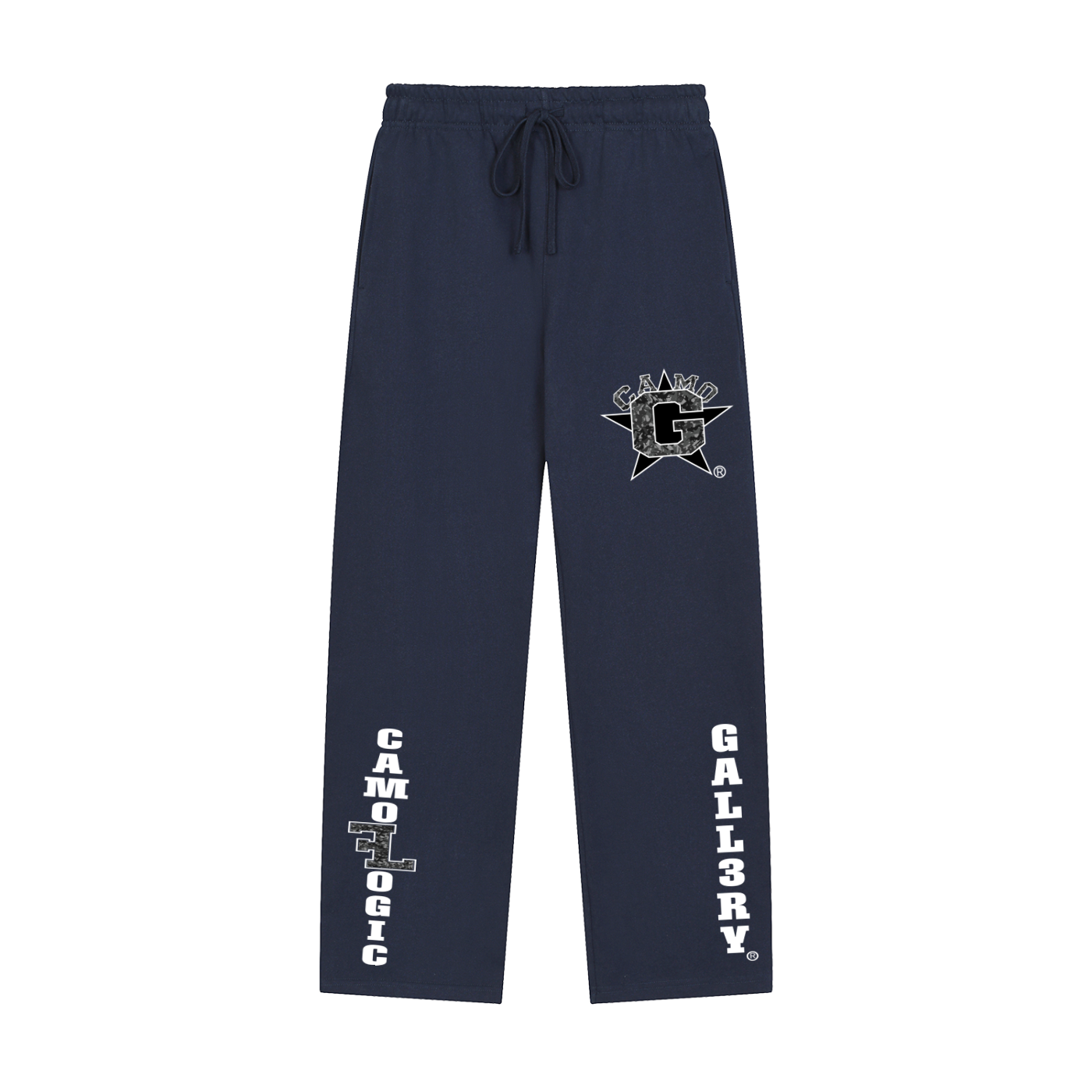 Camo G Solid Color Straight-Leg Sweatpants