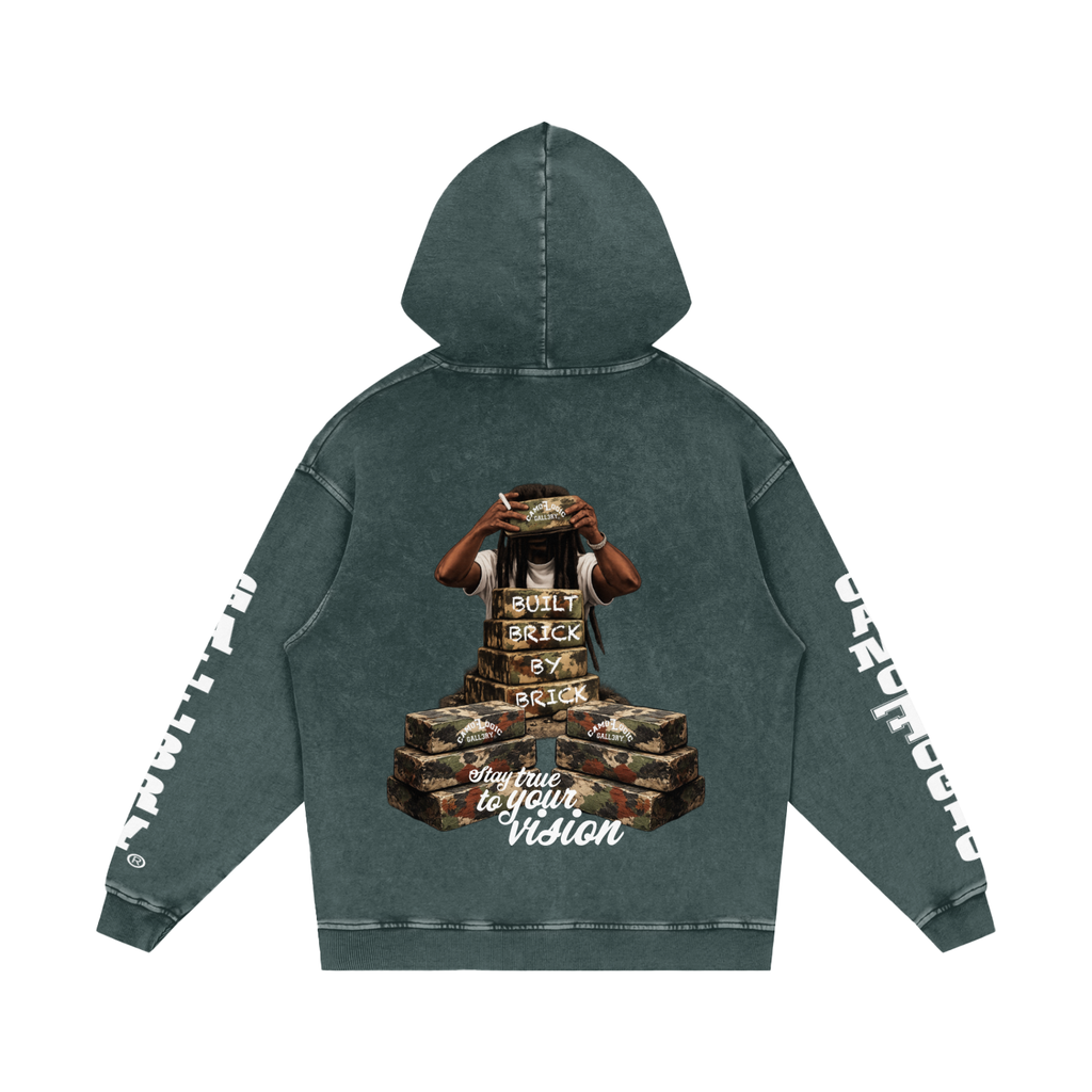 Camo G Snow Washed Loose Cotton Hoodie