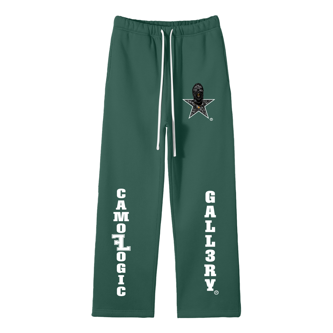 Camoflogic Gall3ry Unisex Solid Color Fleece Straight Leg Pants