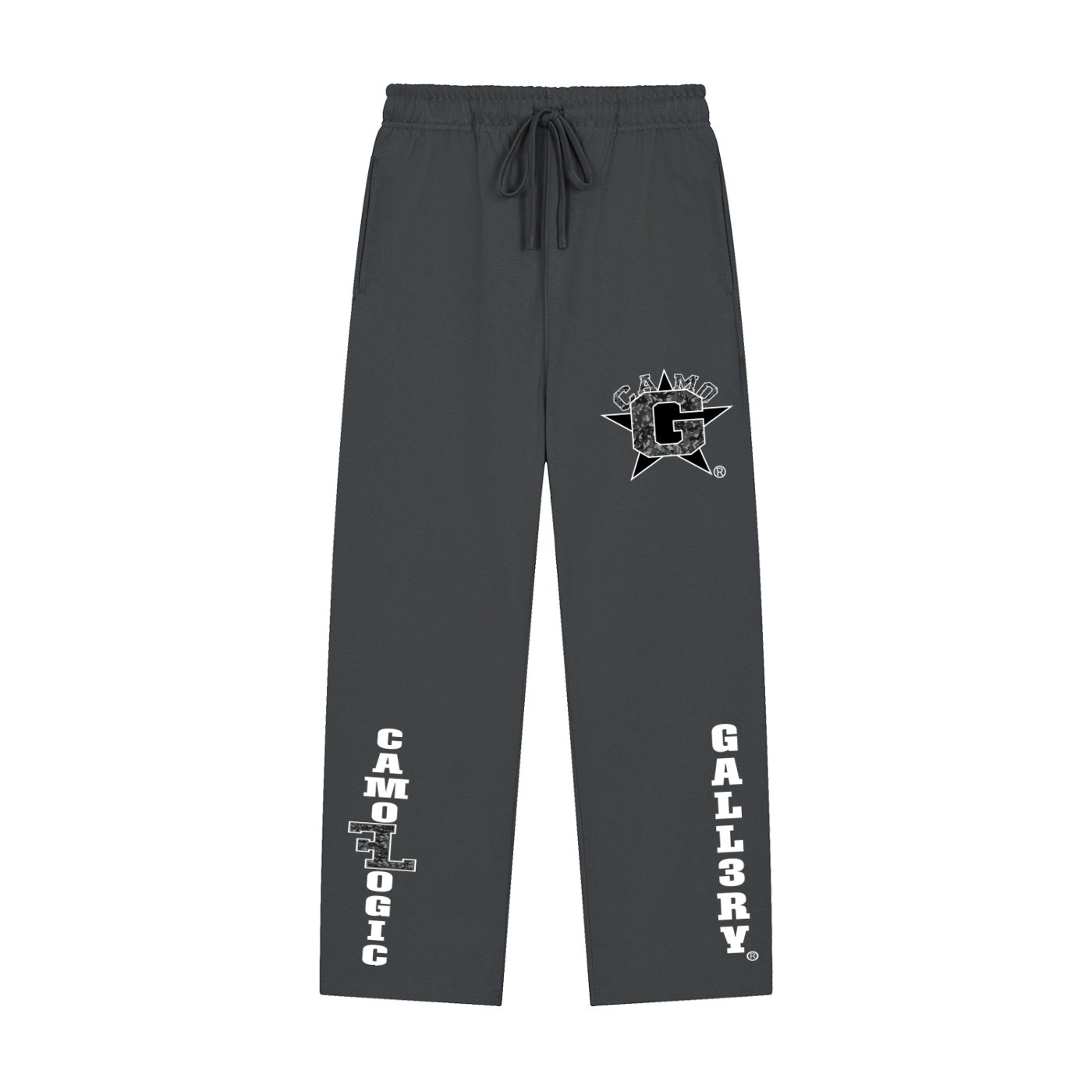 Camo G Solid Color Straight-Leg Sweatpants