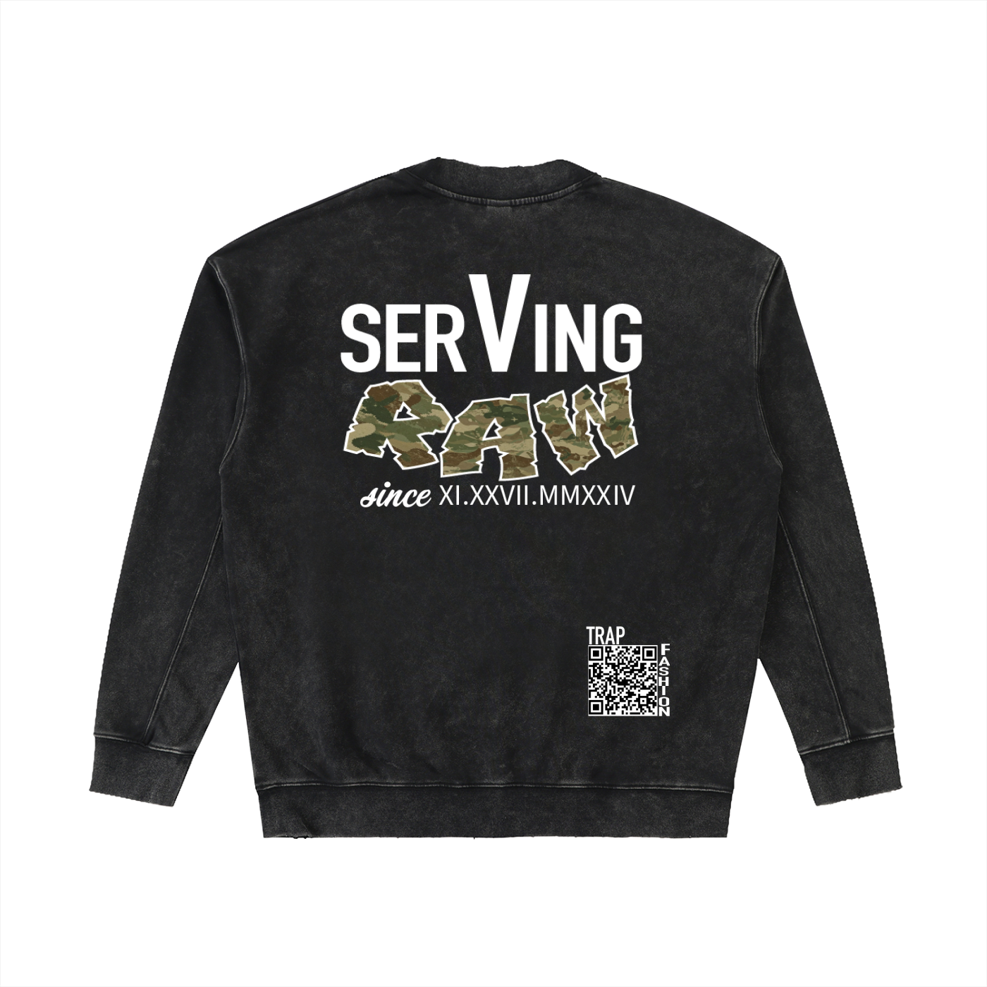 1year anniversary Camoflogic Gall3ryDrop Shoulder Crewneck Sweatshirt