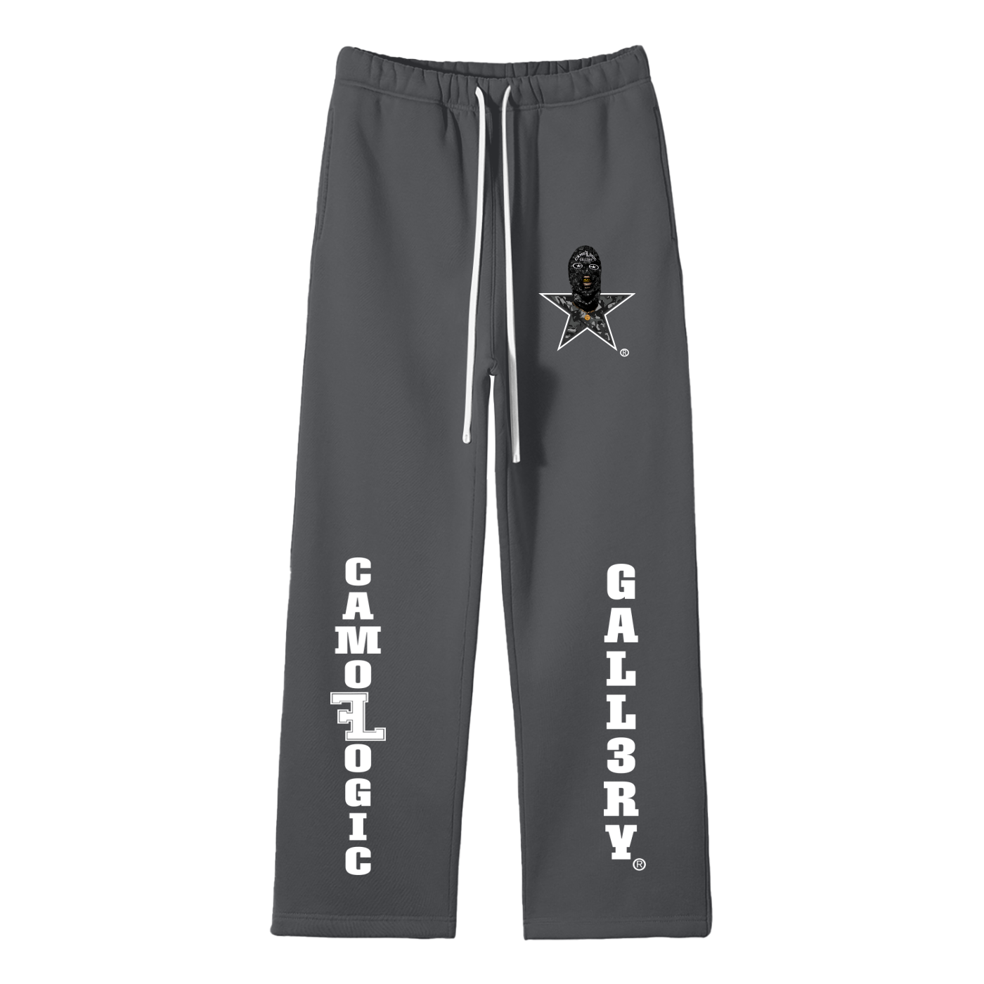 Camoflogic Gall3ry Unisex Solid Color Fleece Straight Leg Pants