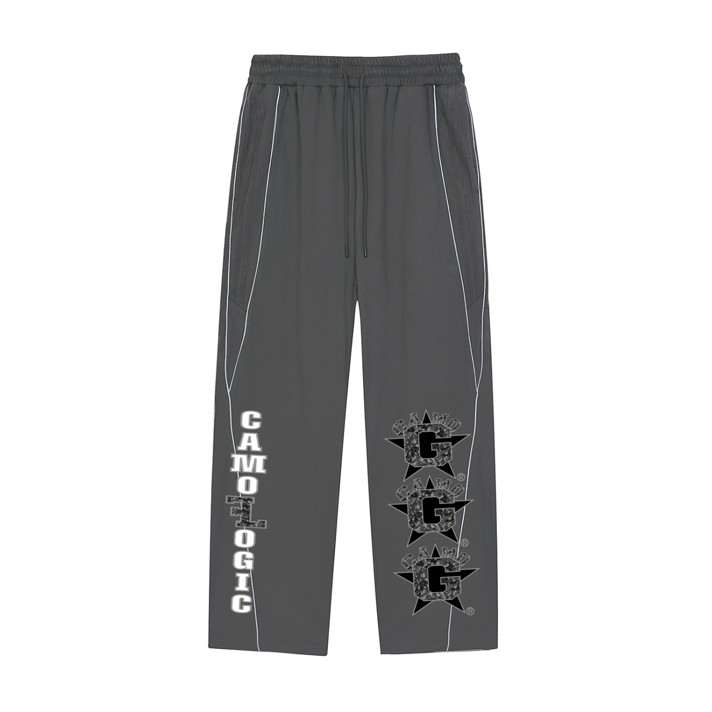 Camo G Athletic Division Reflection Striped Straight-Leg Sweatpants