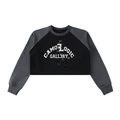 Female Camoflogic Gall3ry Raw-Hem Color-Block Raglan Crop Sweatshirt
