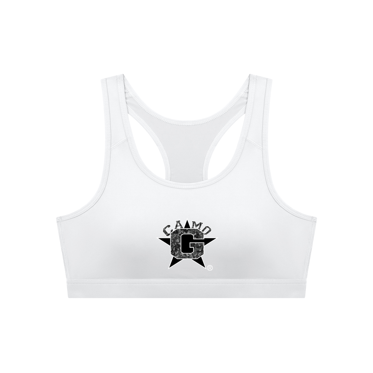 Camo G Women's Cropped Sports Bra