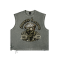 Distressed Grommet Eyelet Tank Top