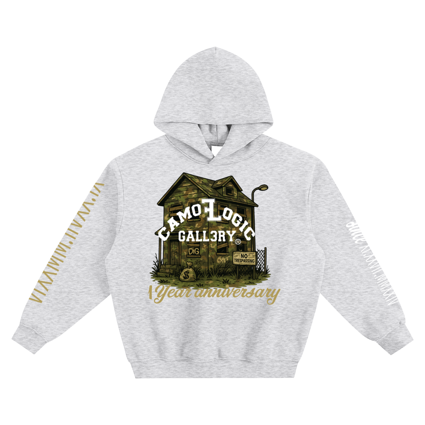 1 year CAMOFLOGIC Fleeced Boxy Hoodie