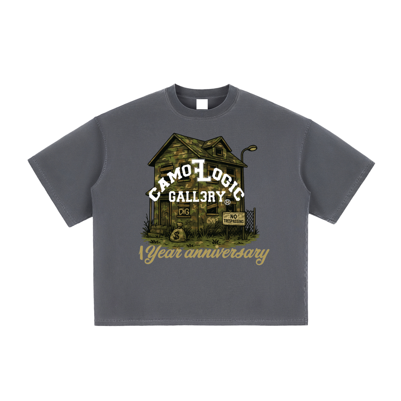 1 year anniversary CAMOFLOGIC Vintage Washed Boxy T-Shirt