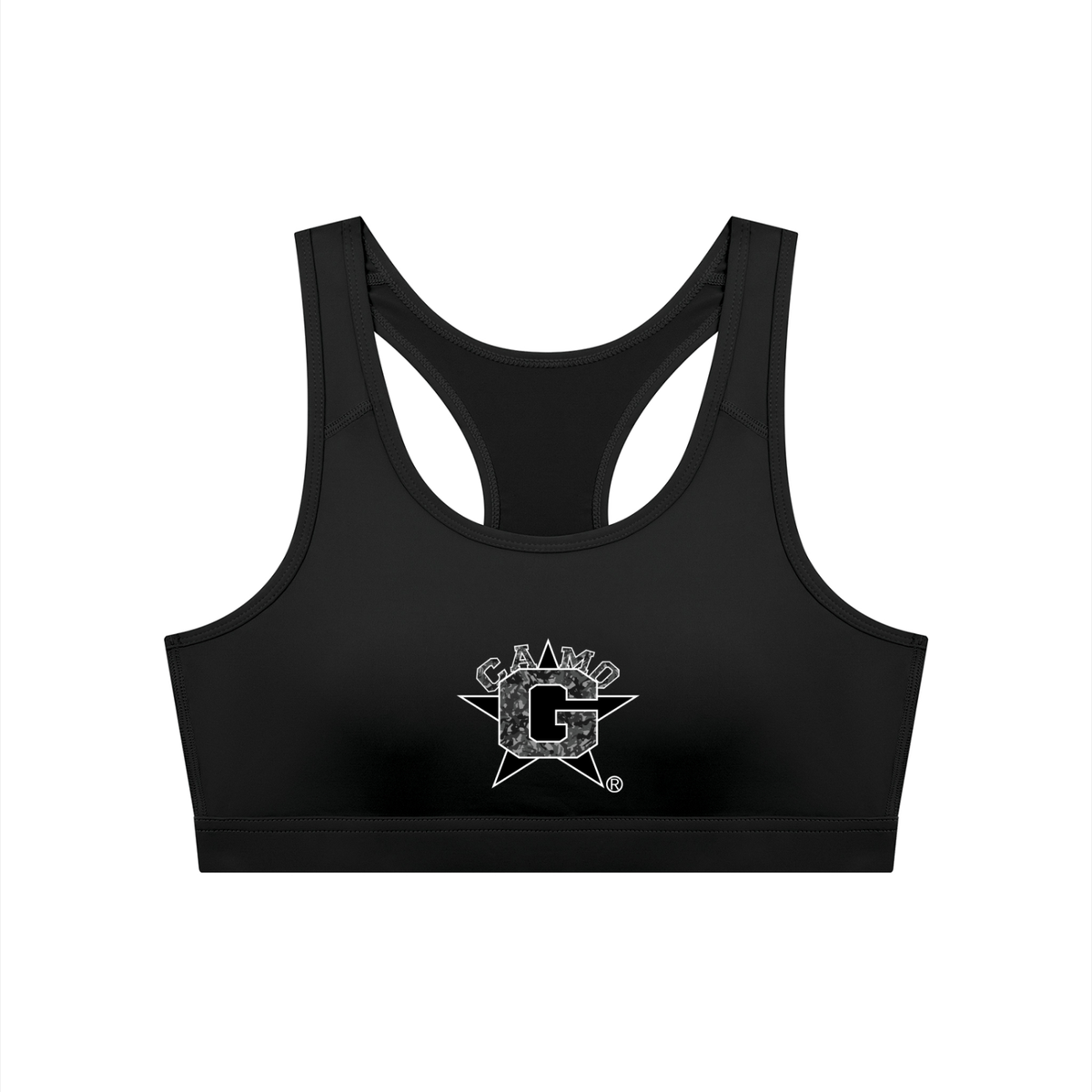 Camo G Women's Cropped Sports Bra