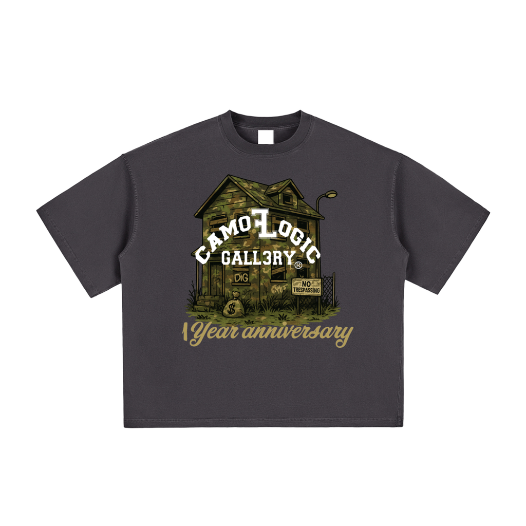 1 year anniversary CAMOFLOGIC Vintage Washed Boxy T-Shirt