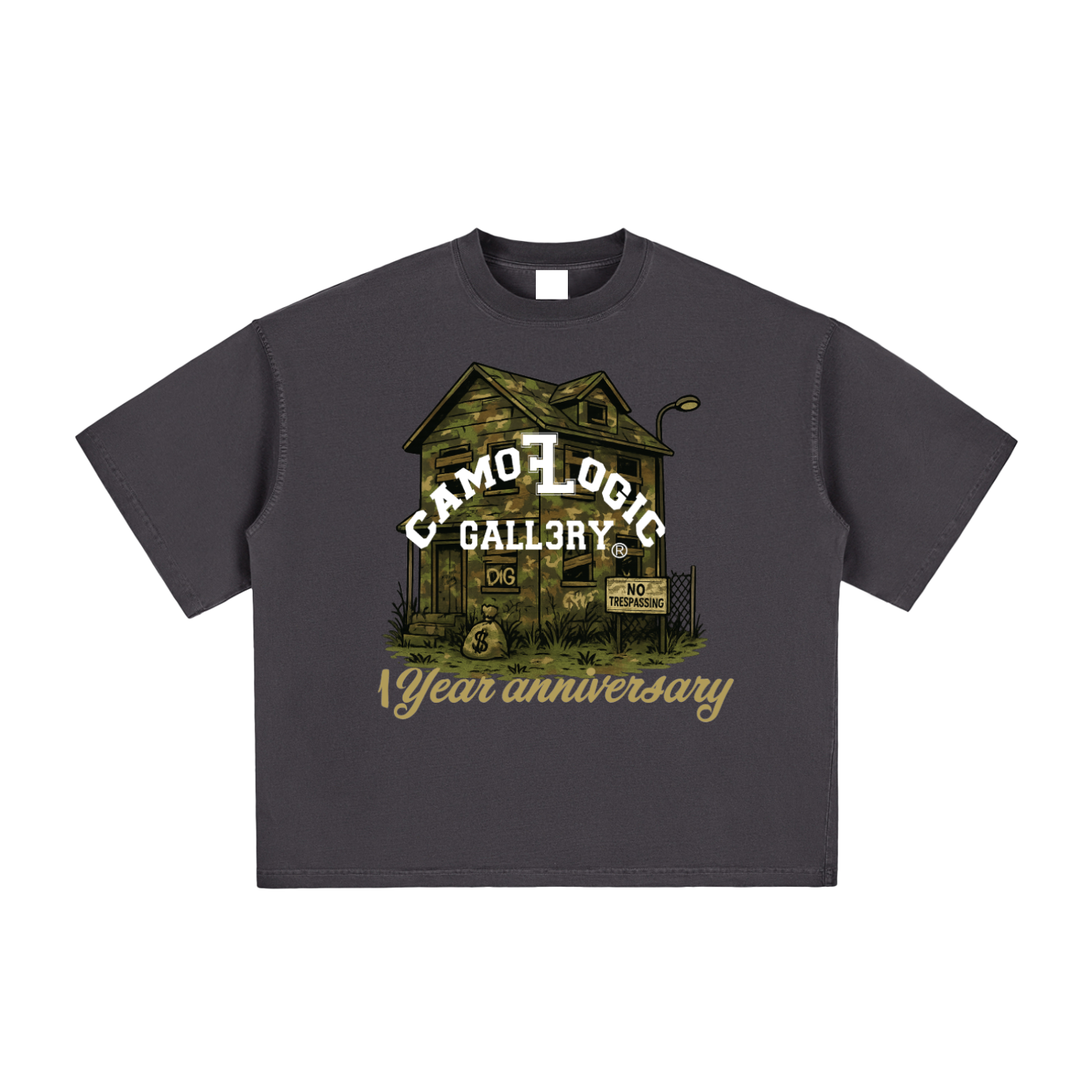 1 year anniversary CAMOFLOGIC Vintage Washed Boxy T-Shirt