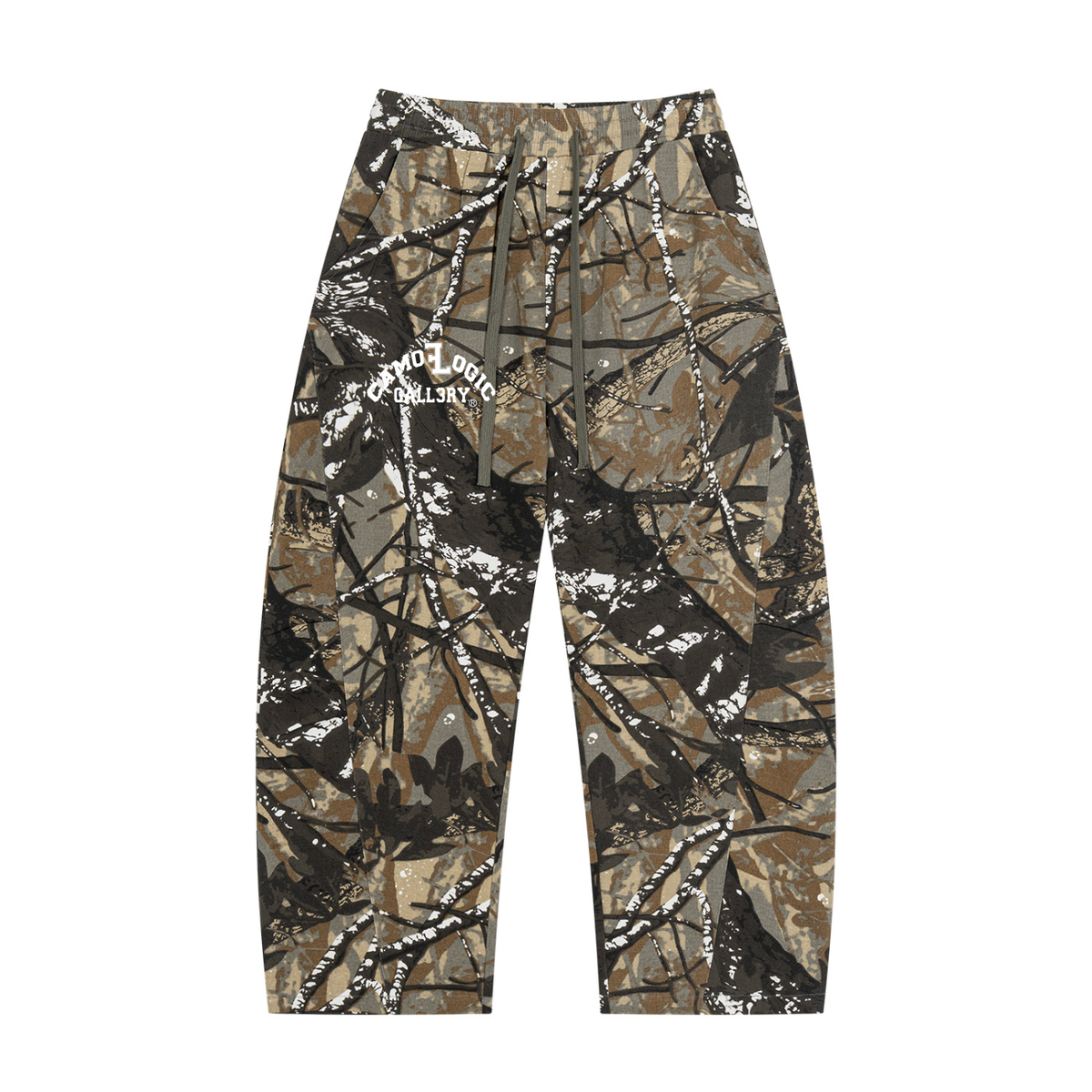 CAMOFLOGIC Unisex Tree Camo Barrel Leg Pants