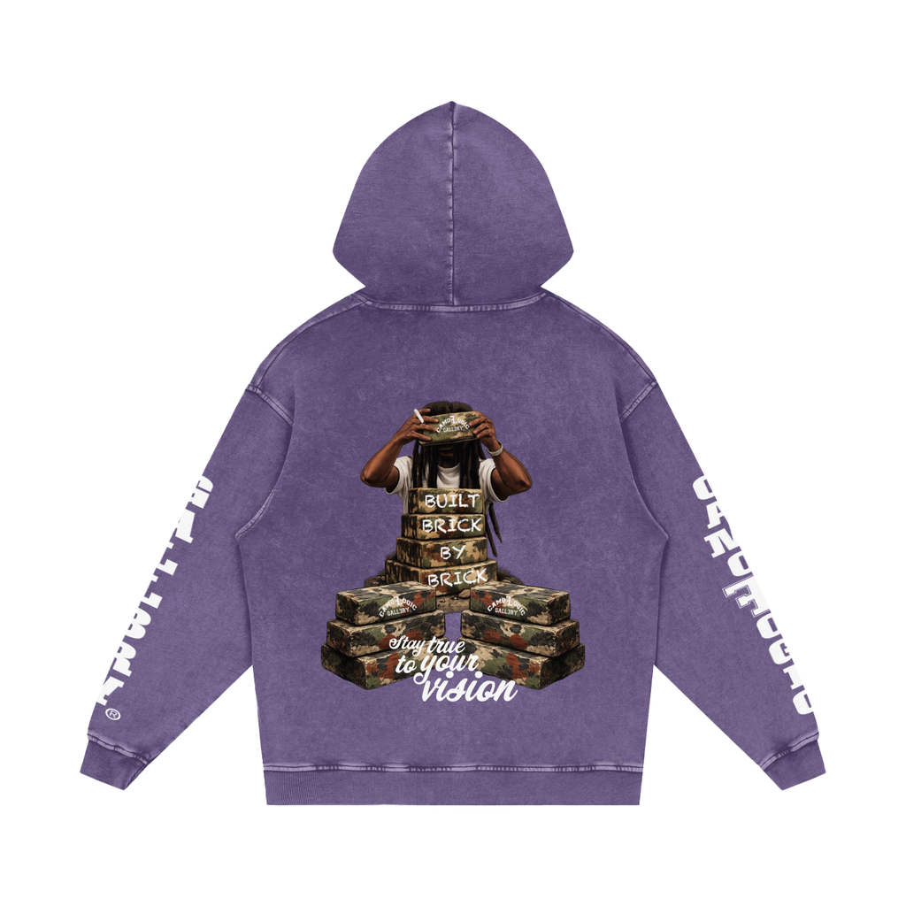 Camo G Snow Washed Loose Cotton Hoodie