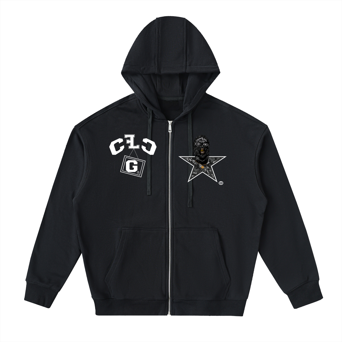 CG Star Playa Drop-Shoulder Zip Up Hoodie