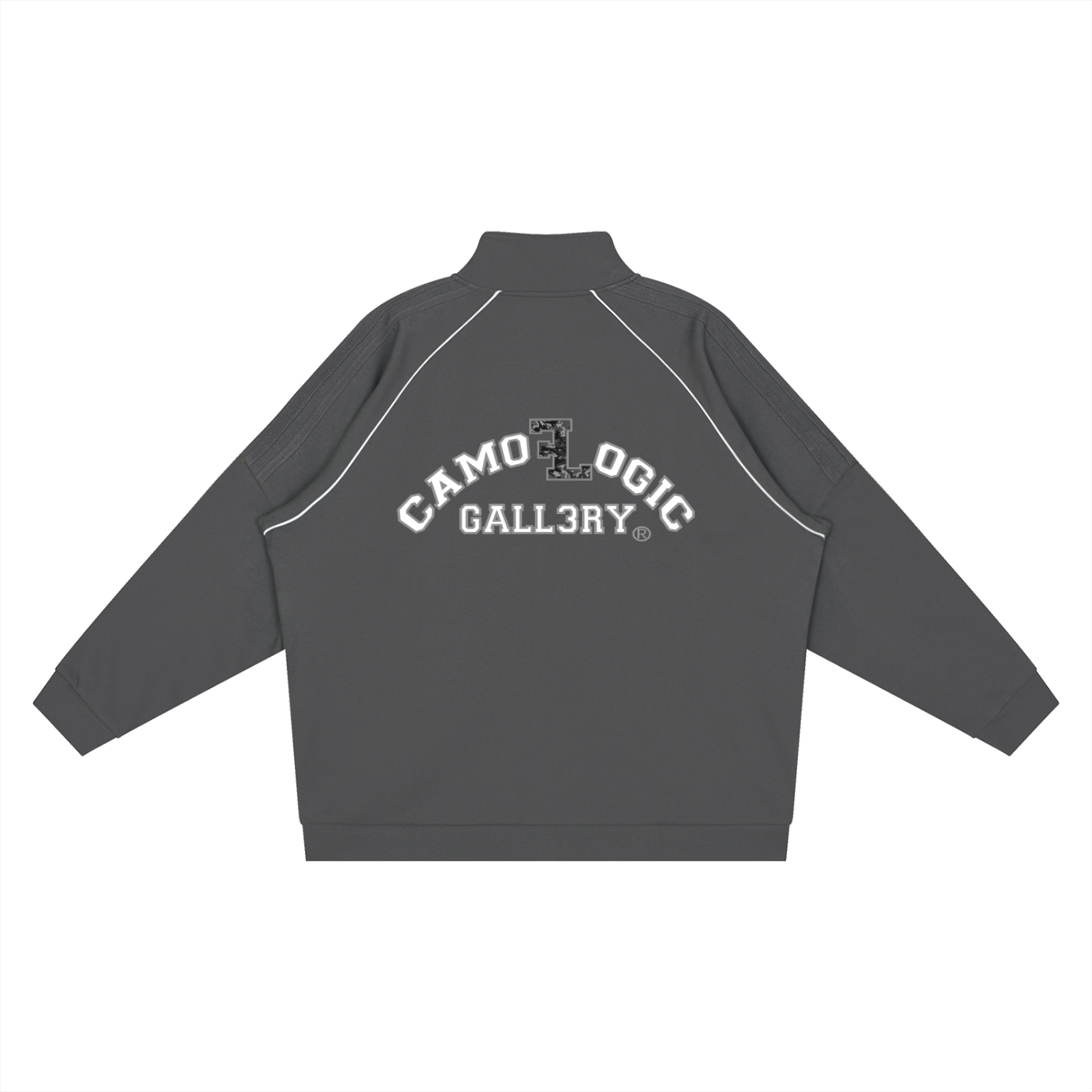 Camo G Athletic Division Reflection Striped Raglan Sleeve  Jacket