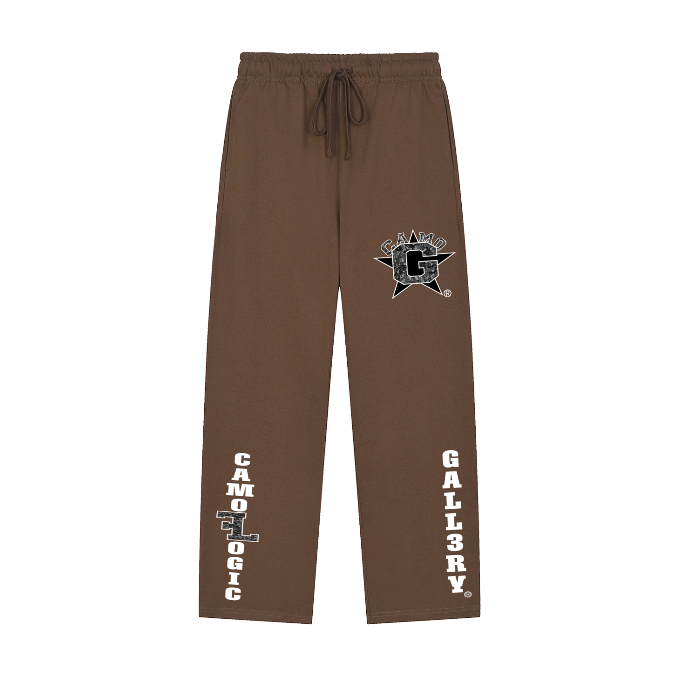 Camo G Solid Color Straight-Leg Sweatpants