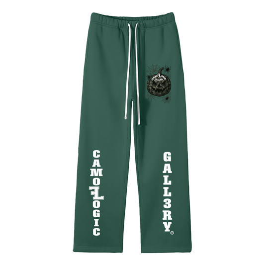 Camoflogic pumpkin Unisex Solid Color Fleece Straight Leg Pants