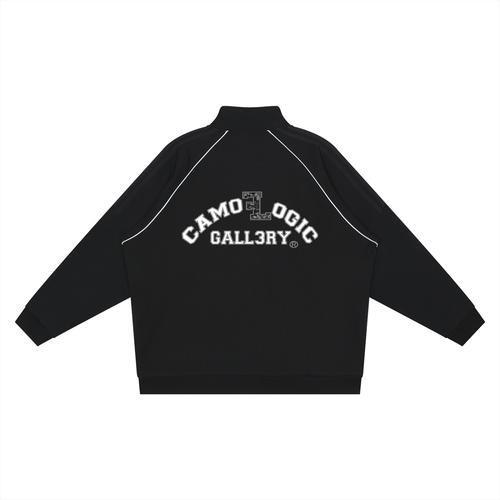 Camo G Athletic Division Reflection Striped Raglan Sleeve  Jacket