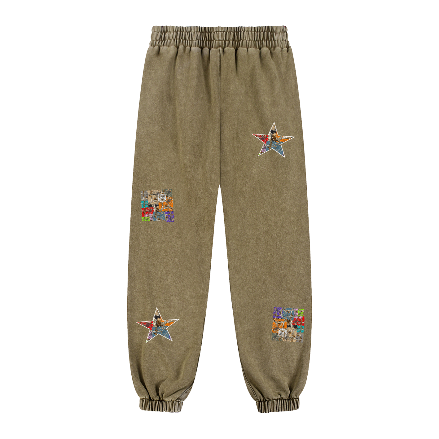 Multi Camoflogic Snow Wash Heavyweight Jogged Sweatpants