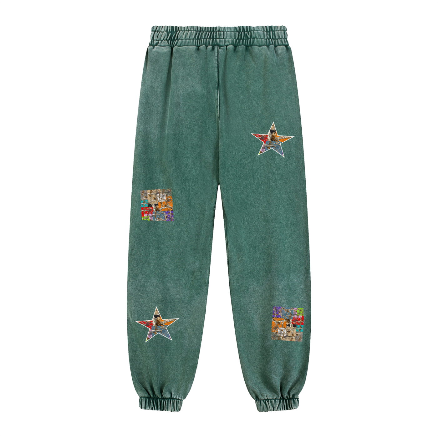 Multi Camoflogic Snow Wash Heavyweight Jogged Sweatpants