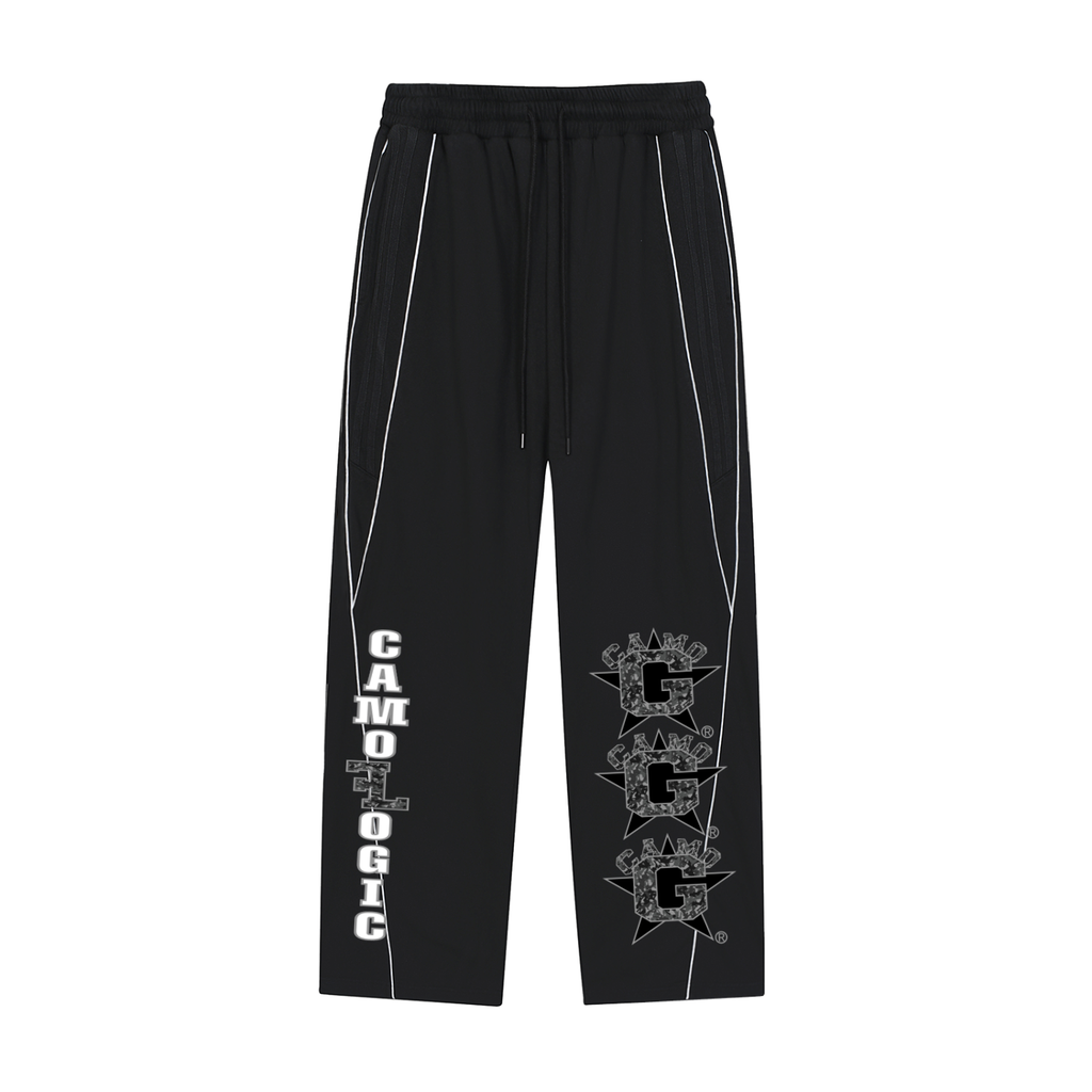 Camo G Athletic Division Reflection Striped Straight-Leg Sweatpants