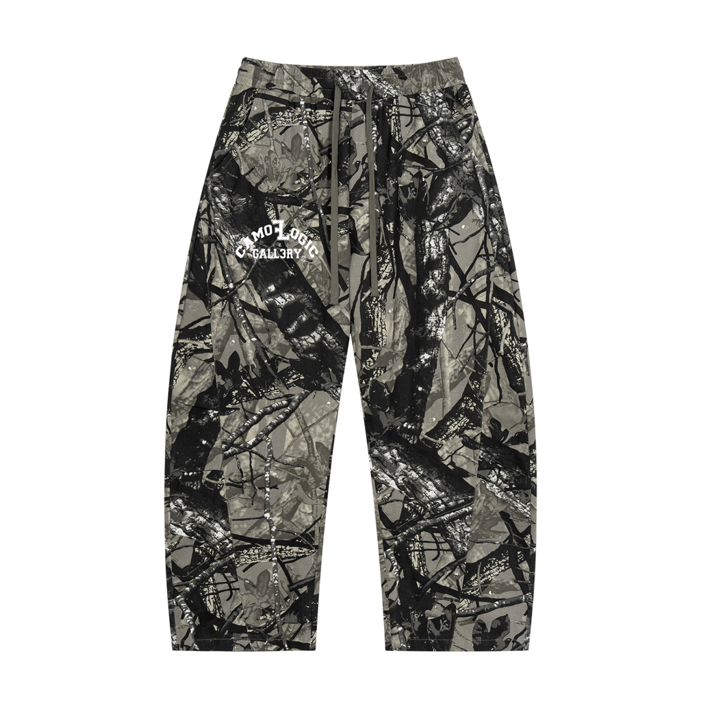 CAMOFLOGIC Unisex Tree Camo Barrel Leg Pants